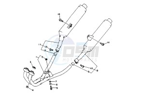 TRX 850 drawing EXHAUST