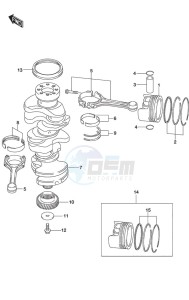 DF 250 drawing Crankshaft SS Model