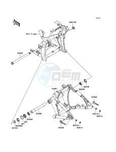 VN2000 CLASSIC VN2000H8F GB XX (EU ME A(FRICA) drawing Swingarm