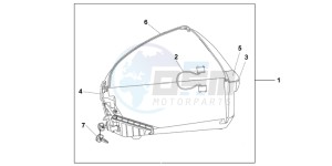 XL700VAB TRANSALP E drawing 45L TOPBOX VERNIER GREY METALLIC