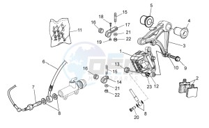 V7 Special - Stone 750 drawing Rear brake caliper