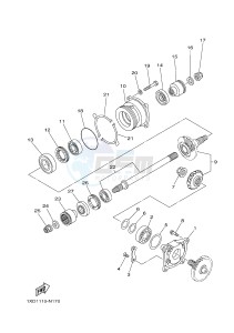 YXM700ES YXM70VPSH (B42N) drawing MIDDLE DRIVE GEAR