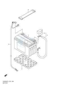 GSX650F (E21) Katana drawing BATTERY (GSX650FUL1 E21)