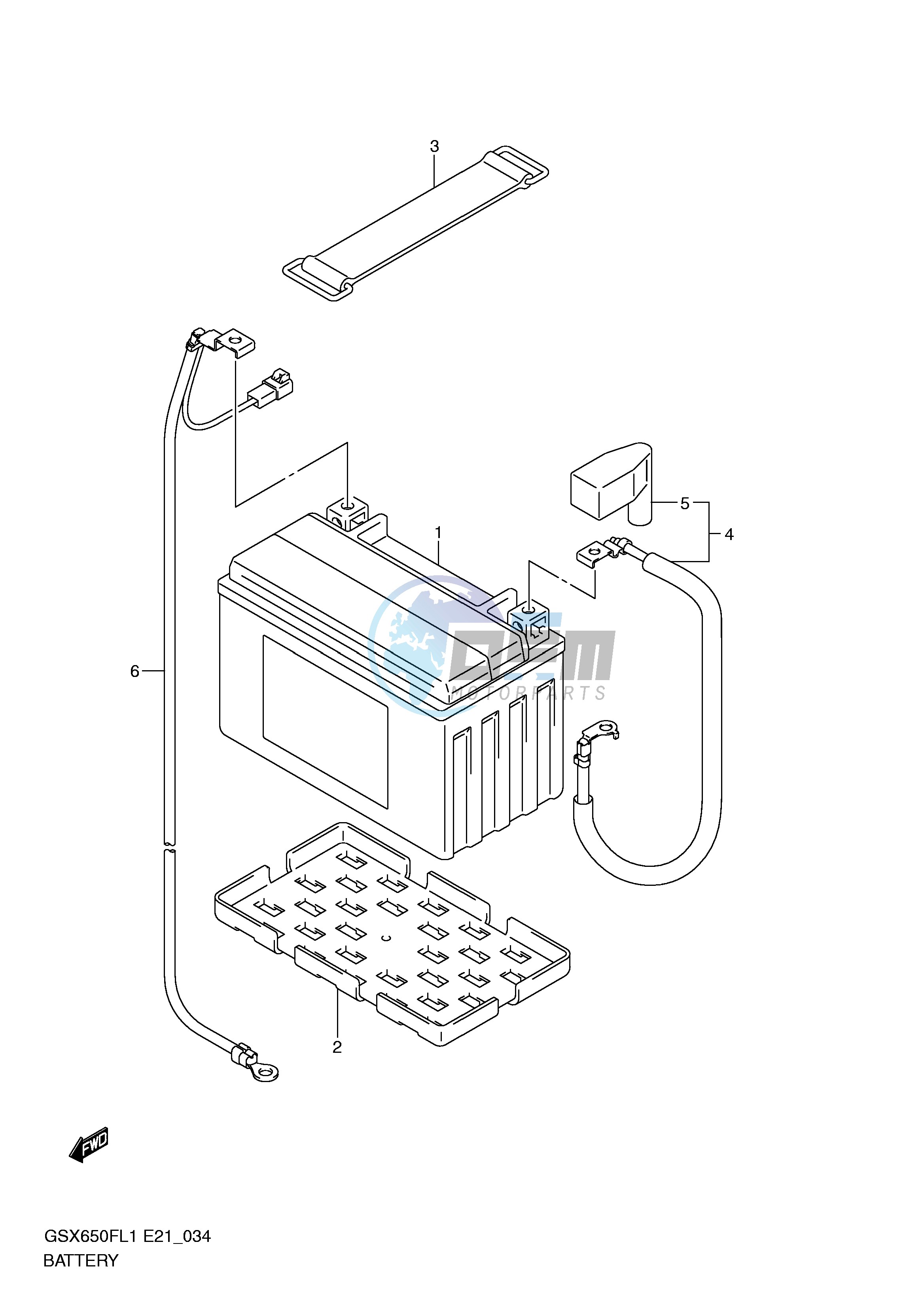 BATTERY (GSX650FUL1 E21)