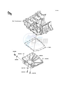 NINJA ZX-6R ZX600R9F FR GB XX (EU ME A(FRICA) drawing Oil Pan