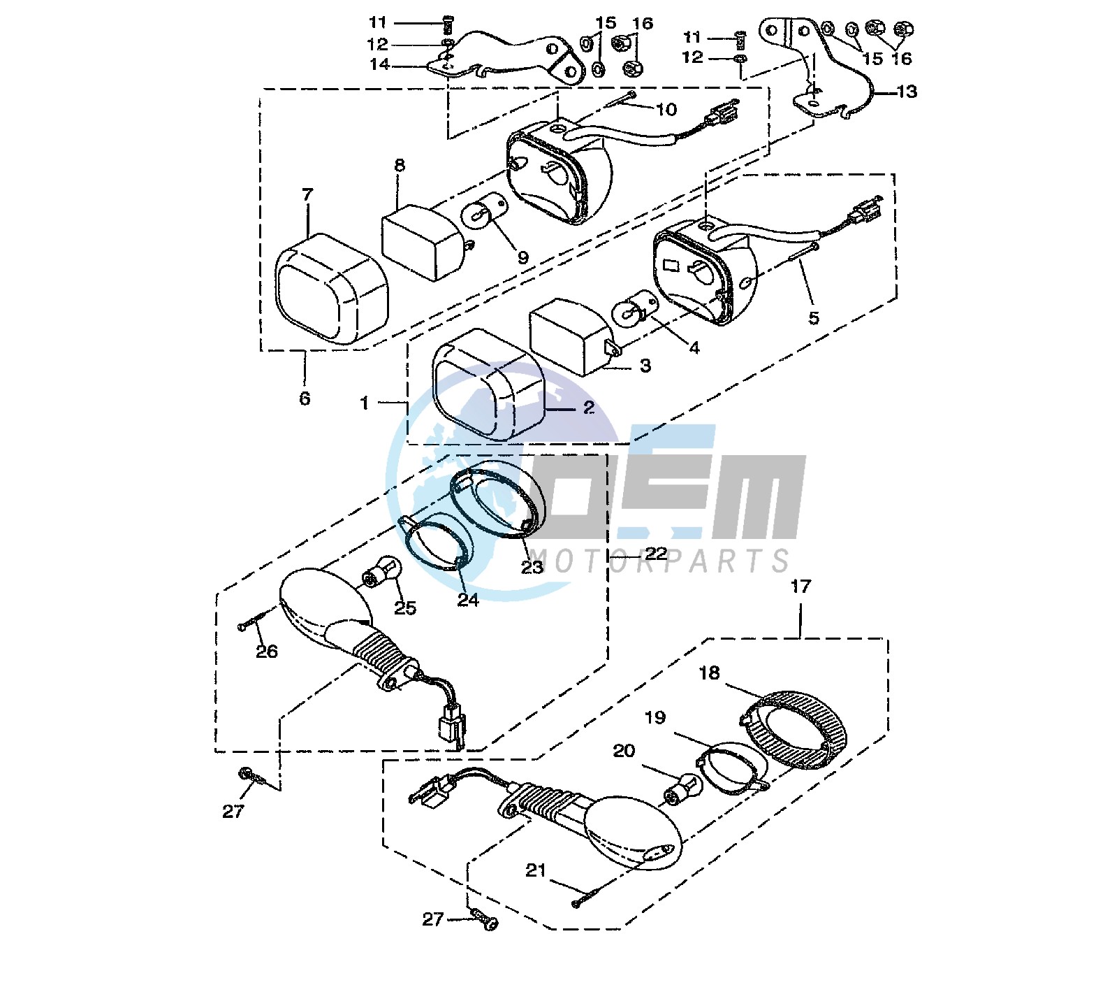 FRONT FLASHER LIGHTS