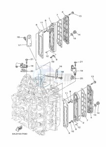 FL200BETX drawing CYLINDER-AND-CRANKCASE-3