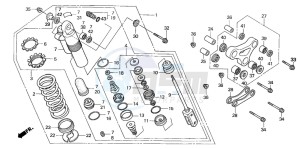 CR85R drawing REAR CUSHION