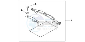 CBR250RB drawing TAIL PACK ATT