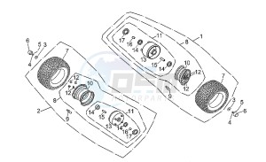 Quasar 125-180 drawing Front wheel