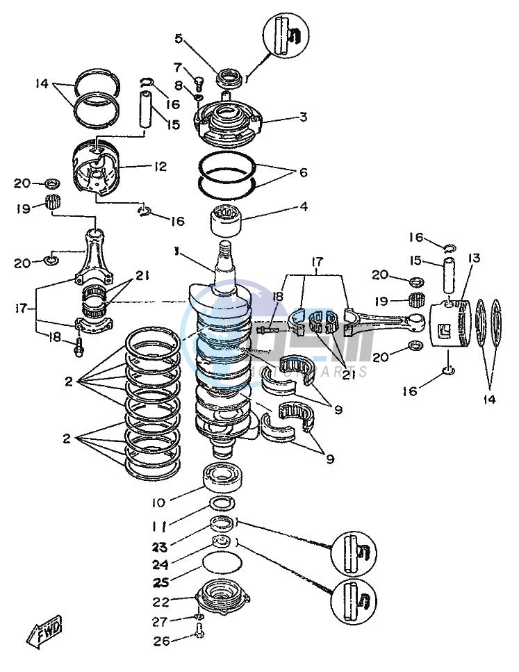 CRANKSHAFT--PISTON