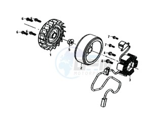 FIDDLE III 50 45KMH (L8) EU EURO4 drawing MAGNETO / FLYWHEEL