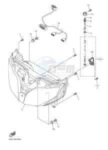 FJR1300AE FJR1300-AE (B961) drawing HEADLIGHT