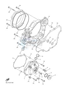 YZ450F (B111 B112 B113 B114) drawing CRANKCASE COVER 1