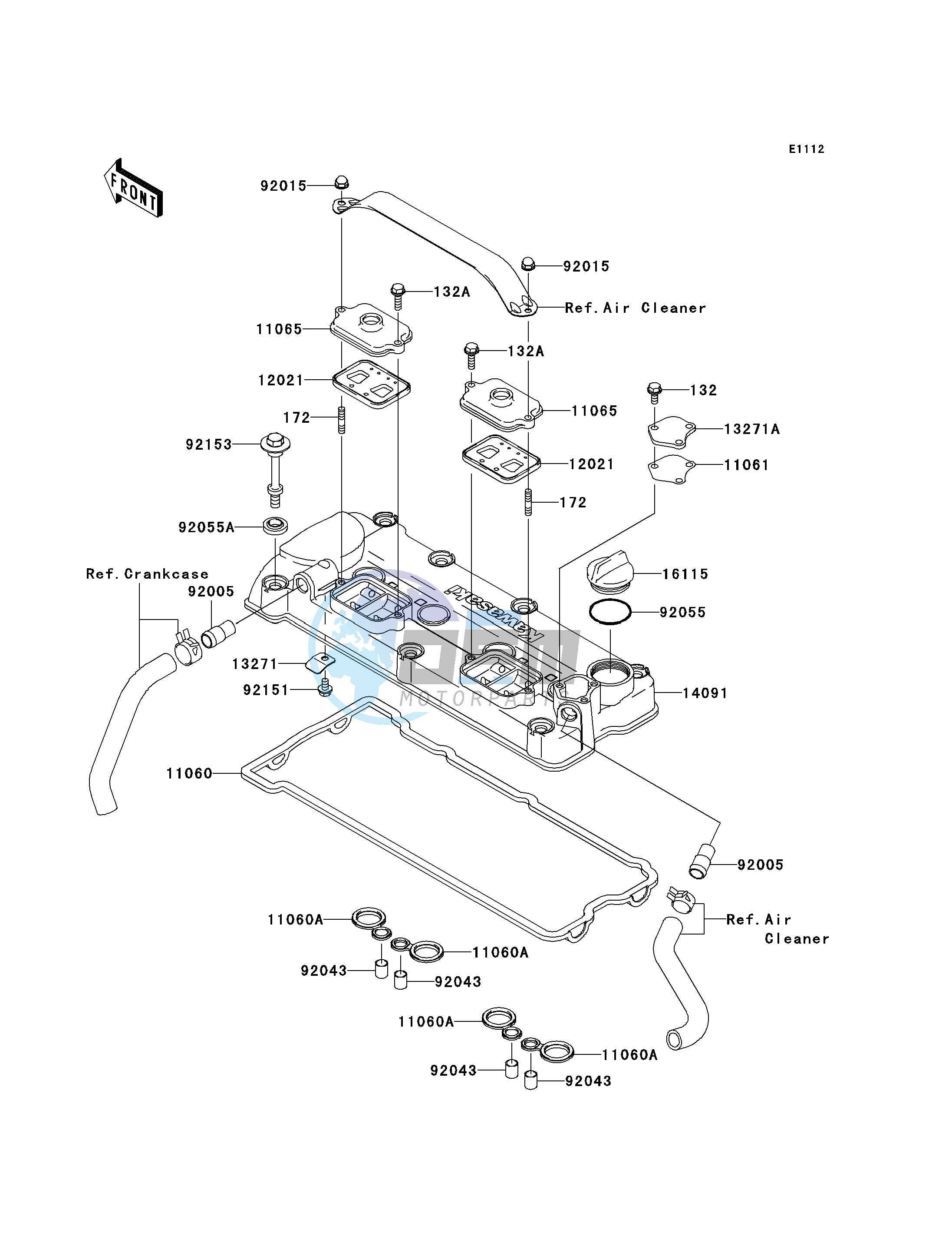 CYLINDER HEAD COVER-- JT1200-B1- -