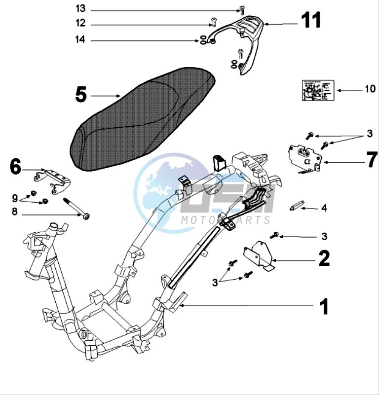 FRAME AND SADDLE