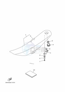 YZ125 (B4XJ) drawing SEAT