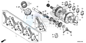 CBR1000SG CBR1000 - Fireblade SP Europe Direct - (ED) drawing CRANKSHAFT/ PI STON