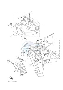 XC125R MAJESTY S (2PE1) drawing TAILLIGHT