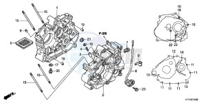 CBR125RD CBR125R E drawing CRANKCASE