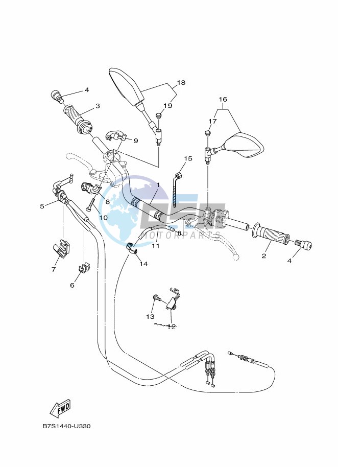 STEERING HANDLE & CABLE