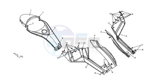 QUAD LANDER 300SL drawing COWLING L / R