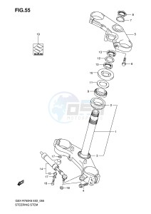 GSX-R750 (E2) drawing STEERING STEM