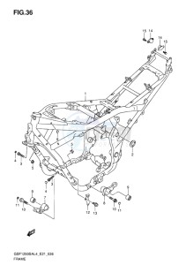 GSF-1250S ABS BANDIT EU drawing FRAME