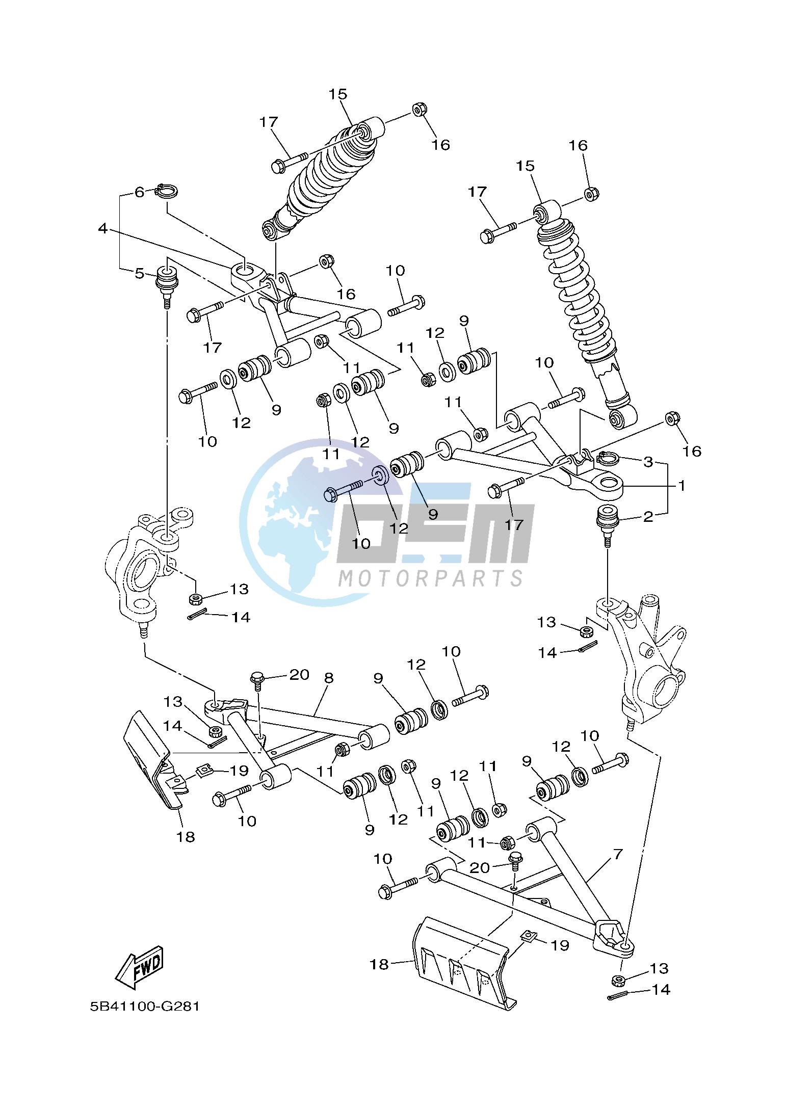 FRONT SUSPENSION & WHEEL