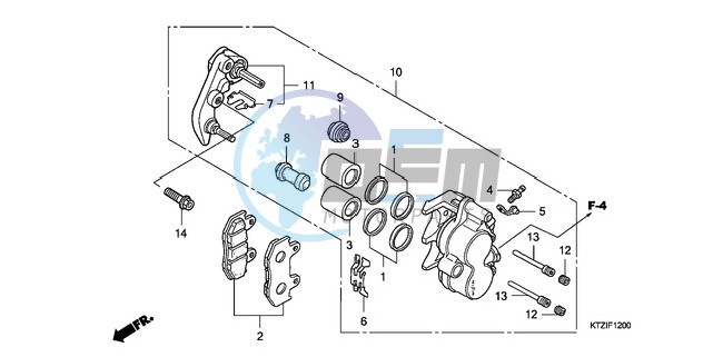 FRONT BRAKE CALIPER