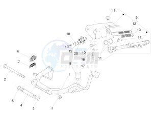 SPRINT 125 4T 3V IE NOABS E2-E3 (APAC) drawing Stand/s