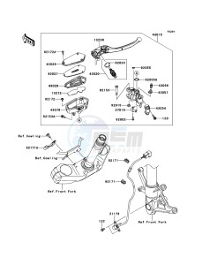 Z750R ABS ZR750PCF UF (UK FA) XX (EU ME A(FRICA) drawing Front Master Cylinder