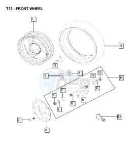 FUNTASTIC_45kmh_K8-L0 50 K8-L0 drawing Front wheel