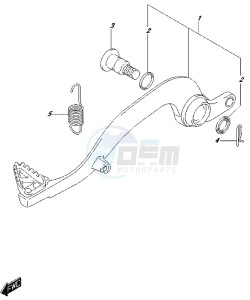 RM-Z250 drawing BRAKE PEDAL