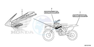 CRF450XE CRF450R Europe Direct - (ED) drawing MARK