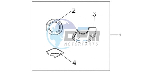 CARBON CRANKCASE COVER SET