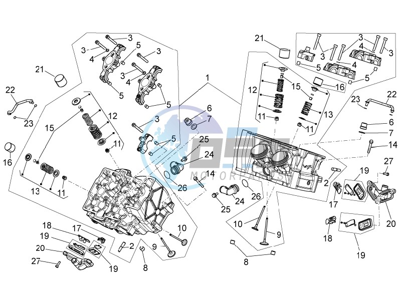 Cylinder head - valves