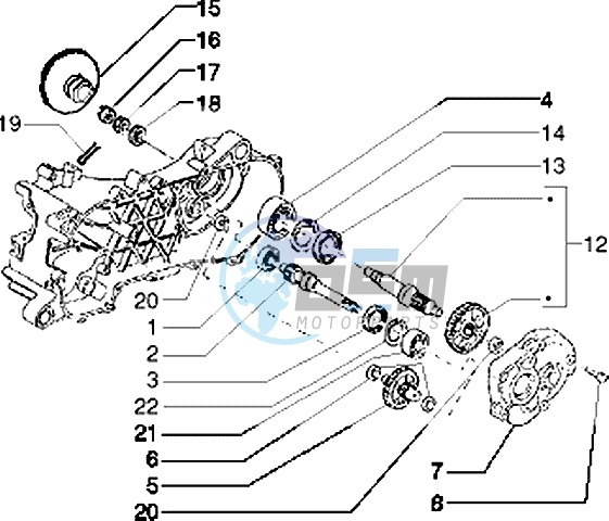 Rear wheel shaft