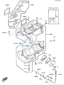 JF 650 A [X2] (A1-A2) [X2] drawing CRANKCASE_REED VALVE