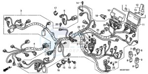 ST1300A9 UK - (E / ABS MKH MME) drawing WIRE HARNESS (ST1300A)