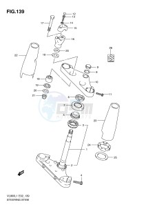 VL800 (E2) VOLUSIA drawing STEERING STEM (VL800L1 E2)