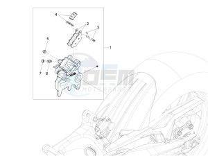 ETV 1200 Caponord Rally USA USA drawing Rear brake caliper