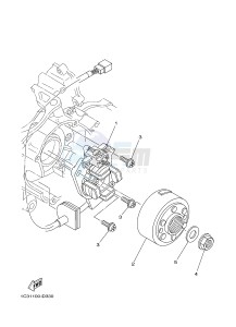 YZ125 (1SRD 1SRE 1SRF 1SRG 1SRG) drawing GENERATOR