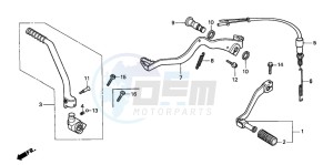 CRM125R drawing PEDAL