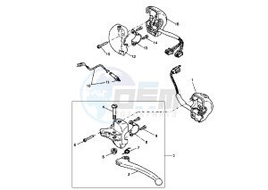 XN TEO'S 125 drawing HANDLE SWITCH – LEVER