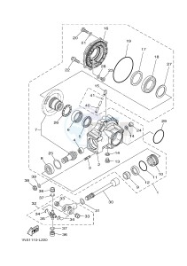 YFM350FWA GRIZZLY 350 4WD (1NSK) drawing DRIVE SHAFT