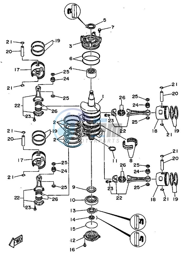 CRANKSHAFT--PISTON