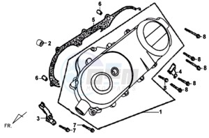 SYMPLY 50 L7 drawing CRANKCASE LEFT