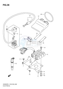 GSX650F (E3-E28) Katana drawing ELECTRICAL (GSX650FAL1 E33)