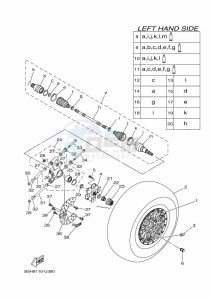 YXZ1000E YXZ1000R (B5J4) drawing REAR WHEEL